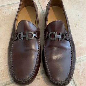 Ferragamo Italy Brown Slip on Shoes MEN'S SZ 11.5D.